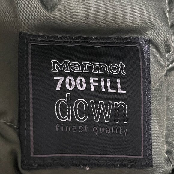 Marmot Womens Chelsea Down Coat Sz XXL Green Puffer 700 Fill Fur Hood Waterproof - Picture 6 of 15